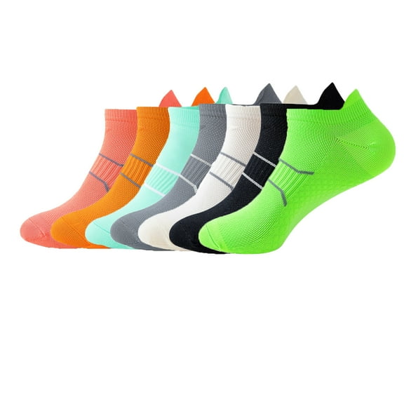 Pxymoer Compression Ankle Soft Moisture-Wicking Socks, 7 Pair