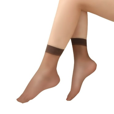 Compression Socks for Women 10Pairs Sheer Ankle Sock Lady Nylon Socks for Women Ankle High Sock Sheer Stocking Winter Falls Sock Clearance