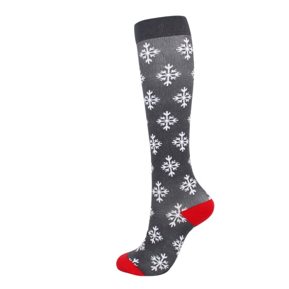 Compression Socks for Women And Men Christmas 3D Detail Knee Length Support Design for Travel Training And Daily Wear Compression Stockings