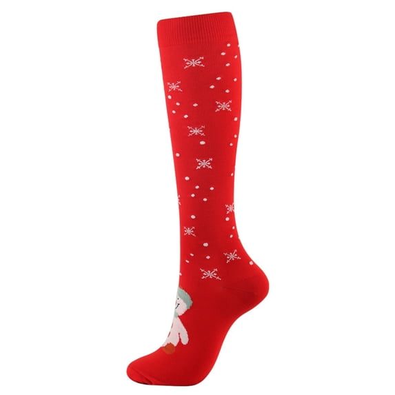 Compression Socks for Women And Men Christmas 3D Detail Knee Length Support Design for Travel Training And Daily Wear Compression Stockings