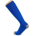 thumbnail image 1 of Compression Socks for Women Comfortable Support Opaque Soft Closed Toe Fall Fashion Hiking Thigh High Stockings Dark Blue, 1 of 2