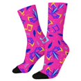 thumbnail image 1 of Compression Socks for Women Cute Animal Knitted Mid Calf Soft Comfort Mens Socks Blue One Size, 1 of 7