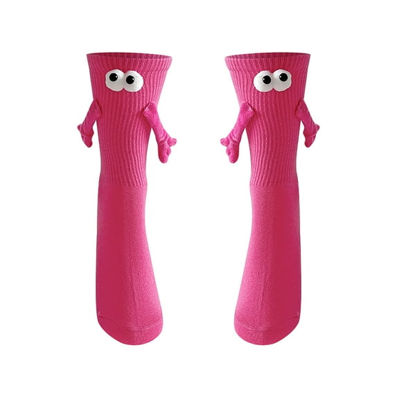 Compression Socks for Women Fall Fashion Must Haves Ankle Length No-Show Cozy Toe Seamed Womens Socks Hot Pink