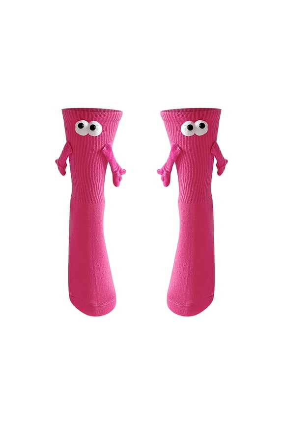 Compression Socks for Women Fall Fashion Must Haves Ankle Length No-Show Cozy Toe Seamed Womens Socks Hot Pink