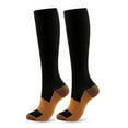 thumbnail image 1 of Compression Socks for Women Imitation Nylon Flat Sports Pressure Running Rope Calf Outdoor Fitness Breathable Long Tube, 1 of 3