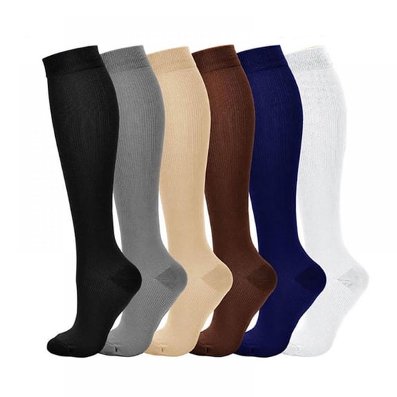 Compression Socks for Women & Men Circulation (1 Pairs)15-20 mmHg is Best Support for Athletic Running Cycling