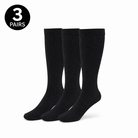 Gradual Compression Sports Nylon Socks, Waterproof and Sweat Proof, Fast Drying 3pack S/M