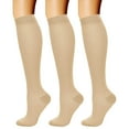 thumbnail image 1 of Compression Socks for Women & Men Circulation (3 Pairs) 15-20 mmHg is Best Support for Athletic Running Cycling, 1 of 6
