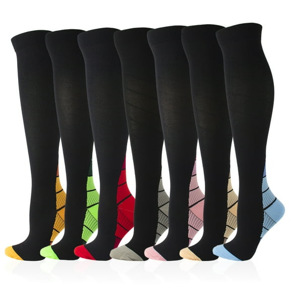 Compression Socks for Women&Men Circulation Recovery-Knee High Supports Running Socks