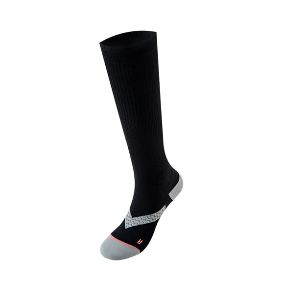 Compression Socks for Women Men Graduated Compression Support Circulation Socks Black Free