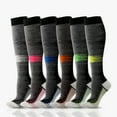 thumbnail image 1 of Compression Socks for Women Men Knee High Running Socks Travel Flight Maternity Athletic, 1 of 2