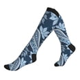 Compression Socks for Women Men Paisley Pattern No.90132 Knee High
