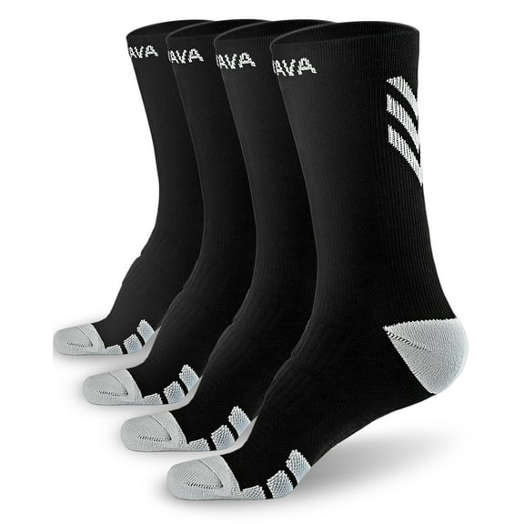 Compression Socks for Women Men Sport Running Socks15-20mmHg 4/6Pairs,Comfort Anti-Blister Boost Circulation