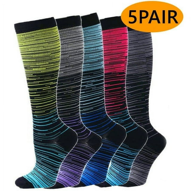 Compression Socks for Women Men Support Socks Knee High Wide Calf Socks