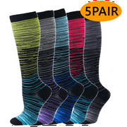 Compression Socks for Women Men Support Socks Knee High Wide Calf Socks 20-30mmhg