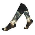 Compression Socks for Women MenSpace White Horse Soft Wide Calf