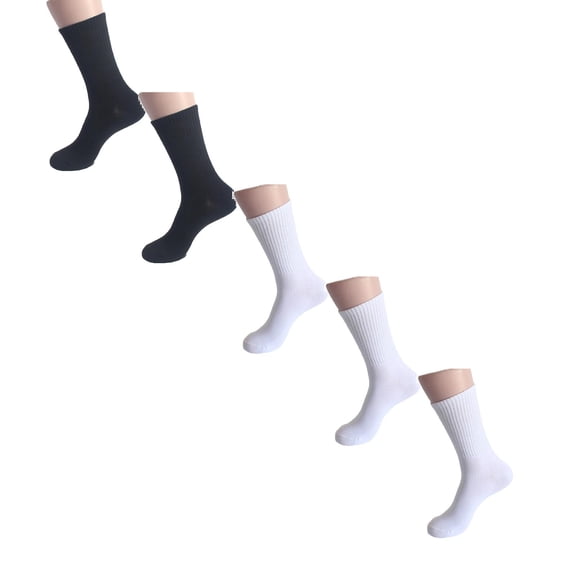 Compression Socks for Women, Women's Sweat Absorbing Short Tube Socks For Running Solid Color *5PCS(z8 5PCS,One Size)