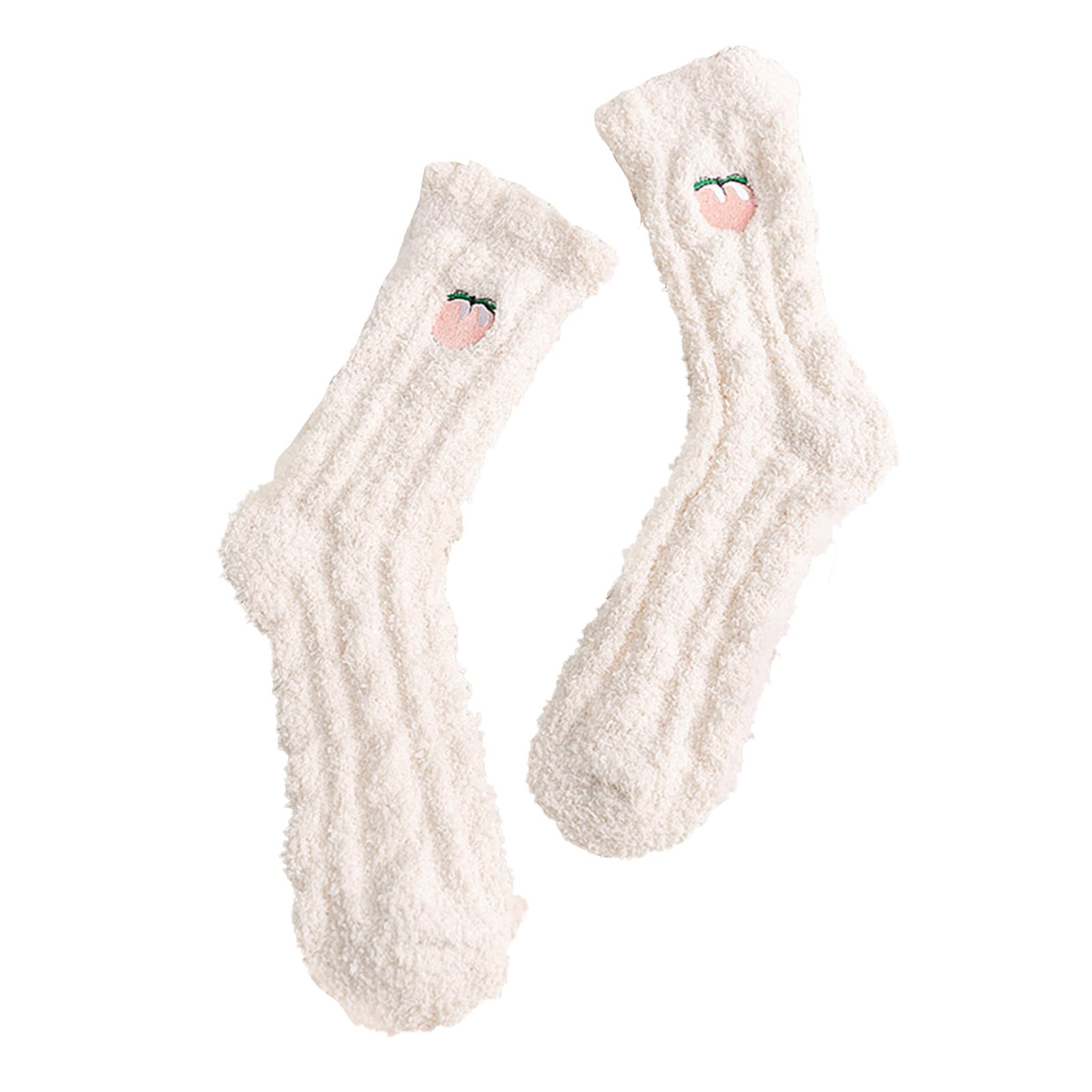 Compression Socks for Women Women's Winter Warm Peach Floor Socks Thigh ...