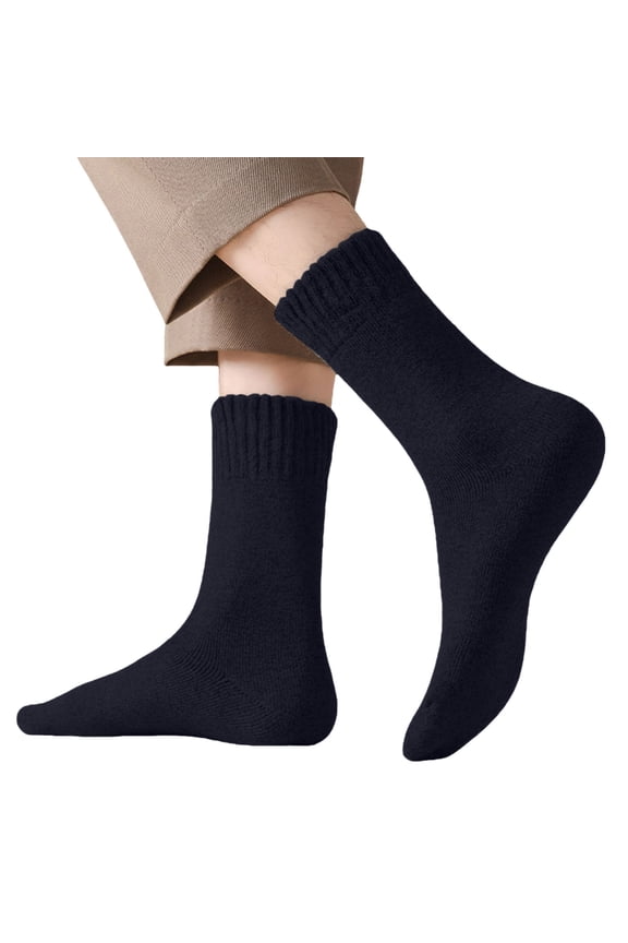 Compression Socks for Women Wool Cushioned Breathable Ankle Soft Casual Mens Socks Blue One Size