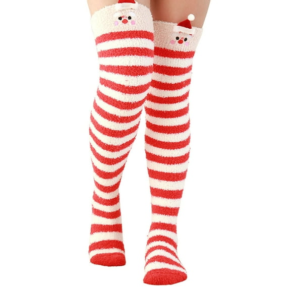 Compression Socks for Women - Y2K Retro Color Block Knee High Socks, Trendy Knit Street Style Fall Must Haves, Novelty Socks for Running & Diabetic