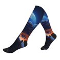 thumbnail image 1 of Compression Socks for Women and Men - Beautiful Moonlit Tree Compression Socks Circulation for Workout, 1 of 8