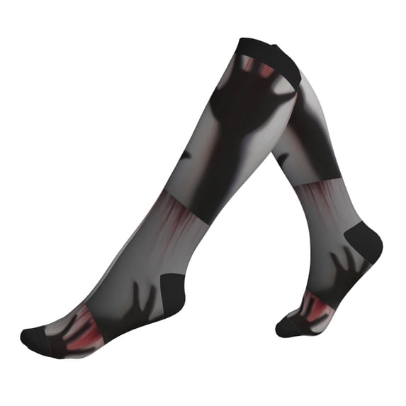 Compression Socks for Women and Men - Bloody Hand Behind Compression Socks Circulation for Workout