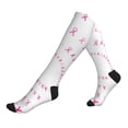 thumbnail image 1 of Compression Socks for Women and Men - Breast Cancer Awareness (4) Compression Socks Circulation for Workout, 1 of 8