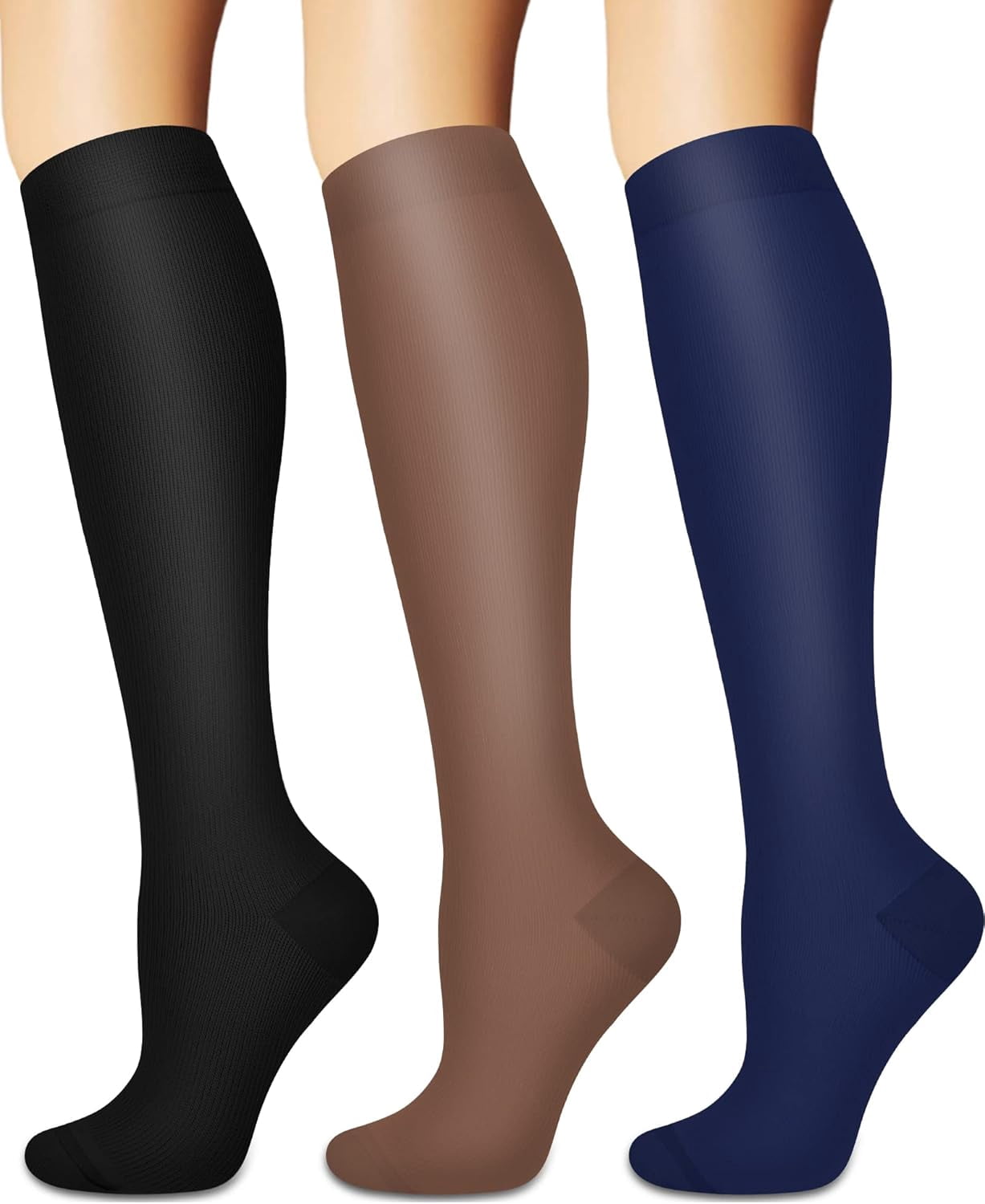 Shocks Nusing Compression Socks for Women and Men Circulation (3 Pairs) - Best for ...