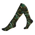 Compression Socks for Women and Men Circulation Green Marble Best