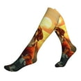 Compression Socks for Women and Men Circulation Sunset Meditating Dog
