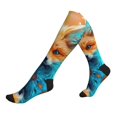 thumbnail image 1 of Compression Socks for Women and Men - Fiery Red Maple Leaf Fox Compression Socks Circulation for Workout, 1 of 8
