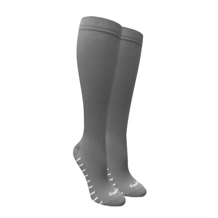 Compression Socks for Women and Men, Grey (Size: Large/X-Large)