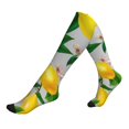 thumbnail image 1 of Compression Socks for Women and Men - Lemon Oil Painting Effect Compression Socks Circulation for Workout, 1 of 8