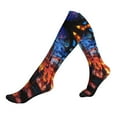 thumbnail image 1 of Compression Socks for Women and Men - Magical Stained Glass Castle Compression Socks Circulation for Workout, 1 of 8