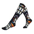 thumbnail image 1 of Compression Socks for Women and Men - Space Math Times Tables Compression Socks Circulation for Workout, 1 of 8