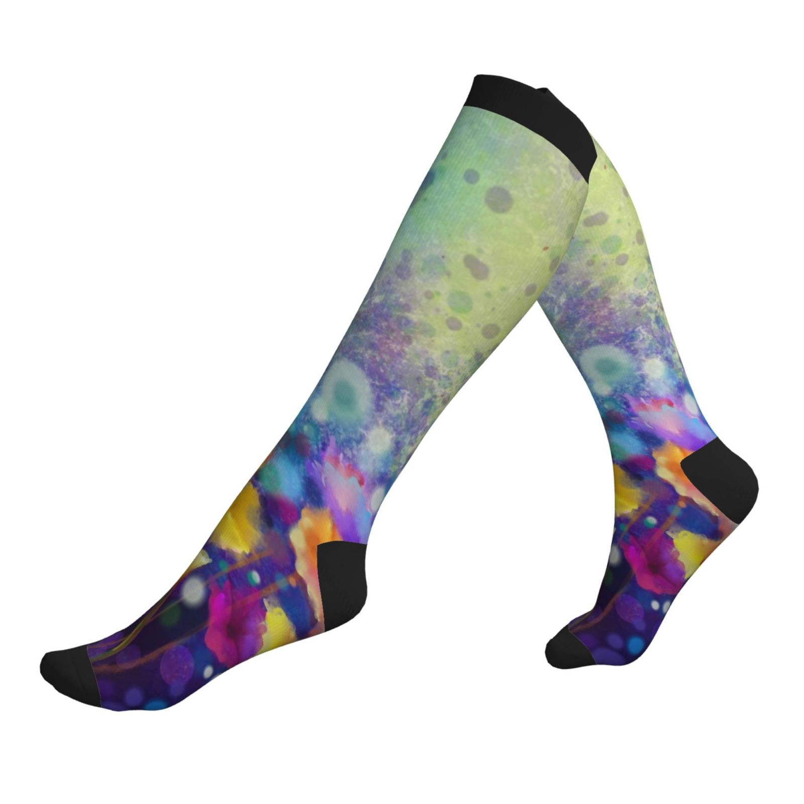 Compression Socks for Women and Men, Spring Flower Seasonal Wicking
