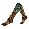 thumbnail image 1 of Compression Socks for Women and Men - Starry Night Guitar Turtle Compression Socks Circulation for Workout, 1 of 8
