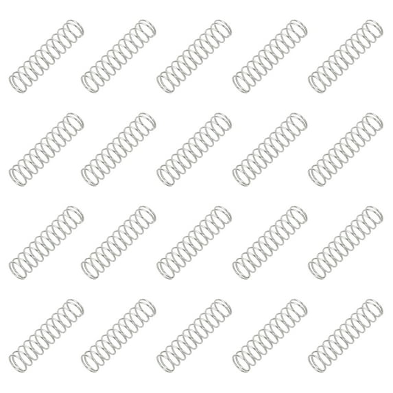 Uxcell Compression Spring Mechanical Extension Small Springs Pen Springs Assortment Kit for Shop and Home Repairs 6x0.5x25 mm