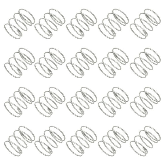 Uxcell Compression Spring Mechanical Extension Small Springs Pen Springs Assortment Kit for Shop and Home Repairs 10x0.6x10 mm