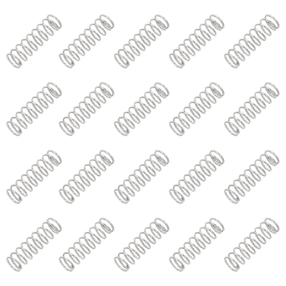 Uxcell Compression Spring Mechanical Extension Small Springs Pen Springs Assortment Kit for Shop and Home Repairs 6x0.6x20 mm