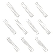 Compression Spring 10 mm OD 0.5 mm Wire 50 mm Free Length Extension Spring for DIY Projects (Silver Tone, Pack of 10)