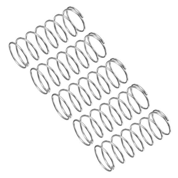 Compression Spring, 15 Pack 304 Stainless Steel, 16mm OD, 1mm Wire, 40mm Length