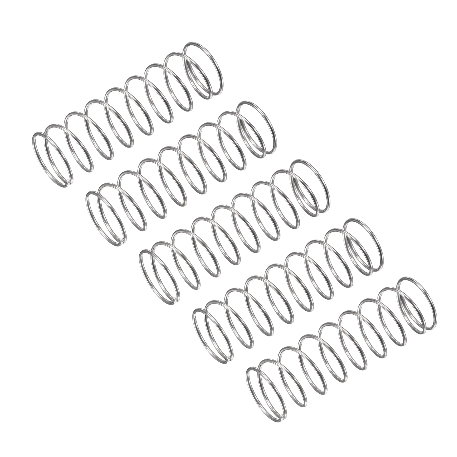 Compression Spring, 15 Pack 304 Stainless Steel, 16mm OD, 1mm Wire ...