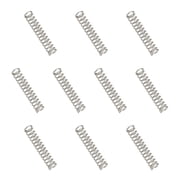 Compression Spring 2 mm OD 0.3 mm Wire 10 mm Free Length Extension Spring for DIY Projects Silver Tone, Pack of 10