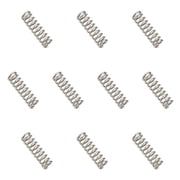 Compression Spring 3 mm OD 0.5 mm Wire 10 mm Free Length Extension Spring for DIY Projects Silver Tone, Pack of 10