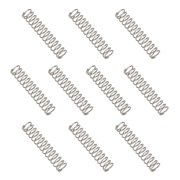 Compression Spring 4 mm OD 0.4 mm Wire 20 mm Free Length Extension Spring for DIY Projects Silver Tone, Pack of 10