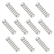 Compression Spring 4 mm OD 0.5 mm Wire 15 mm Free Length Extension Spring for DIY Projects Silver Tone, Pack of 10