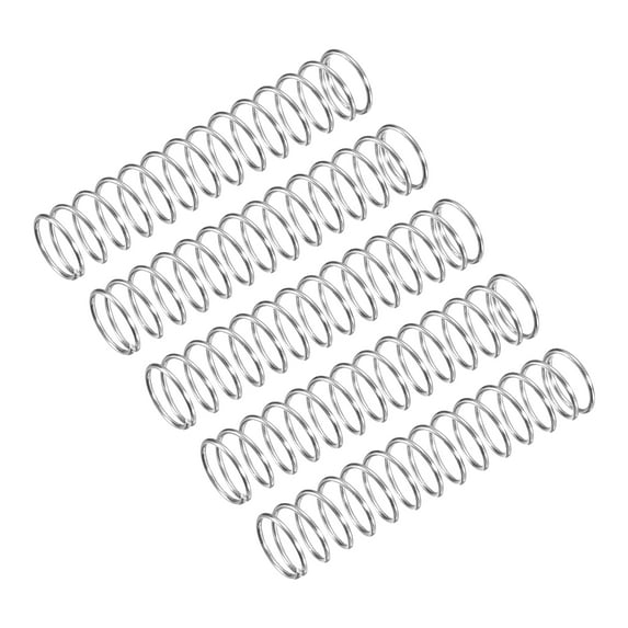 Compression Spring, 5 Pack 304 Stainless Steel, 10mm OD, 0.8mm Wire, 50mm Length