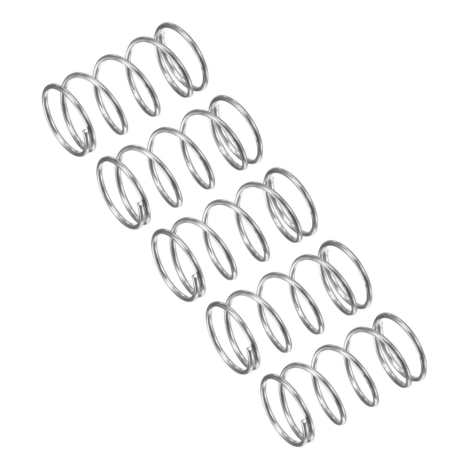 Compression Spring, 5 Pack 304 Stainless Steel, 11mm OD, 0.8mm Wire ...