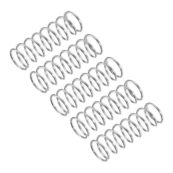 Compression Spring, 5 Pack 304 Stainless Steel, 12mm OD, 1mm Wire, 35mm Length